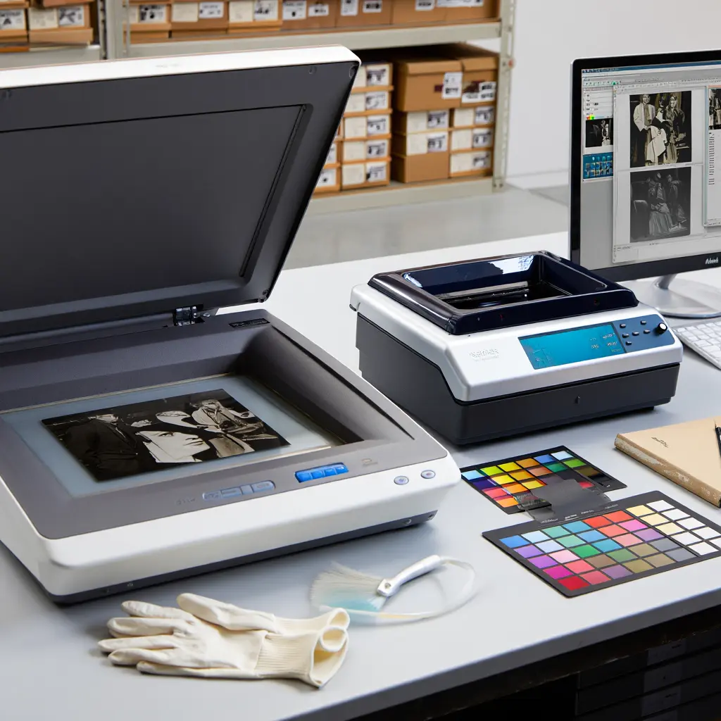 Professionell fotoskanning utrustning
